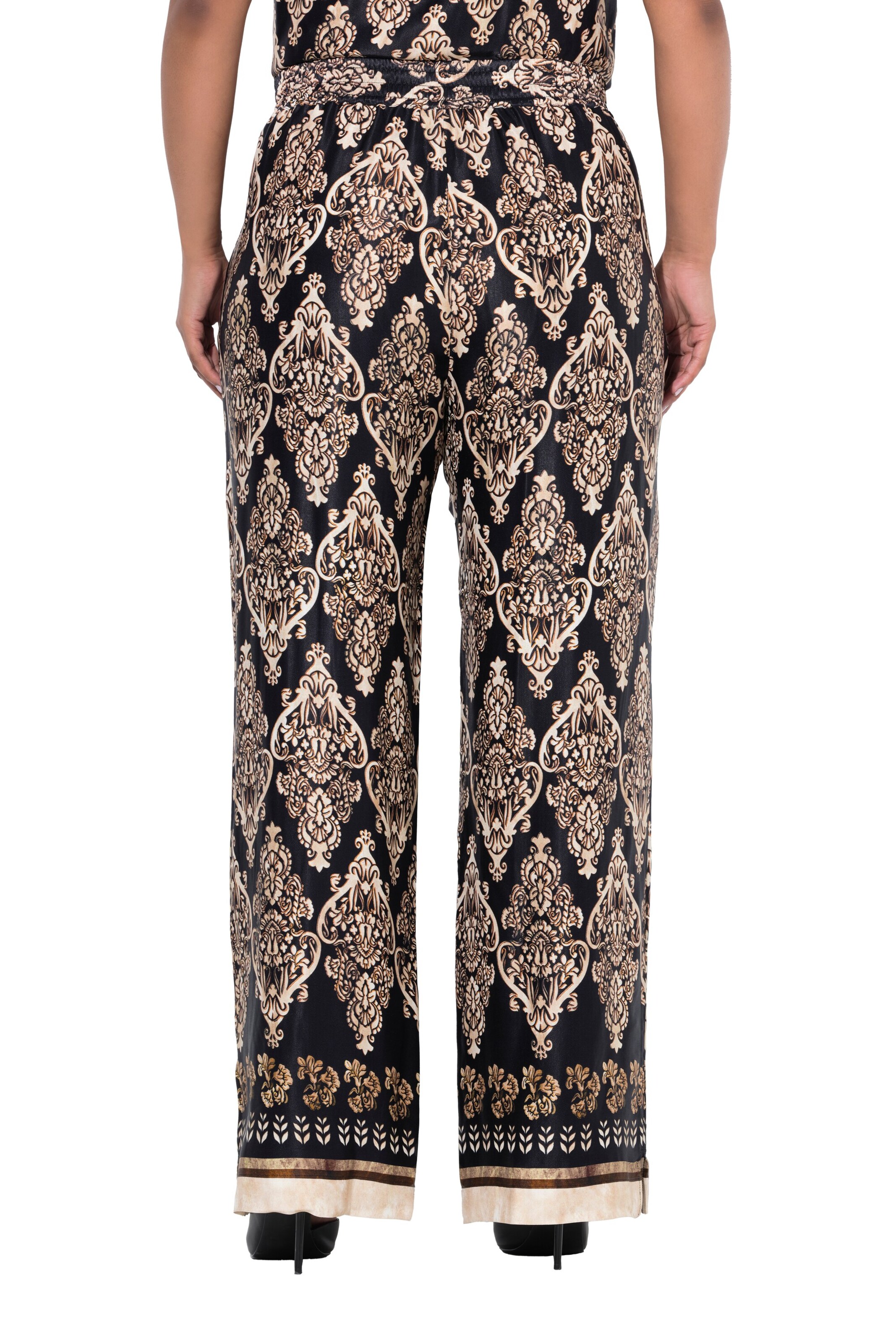 Ulla Popken Wide leg Broek in Gemengde kleuren