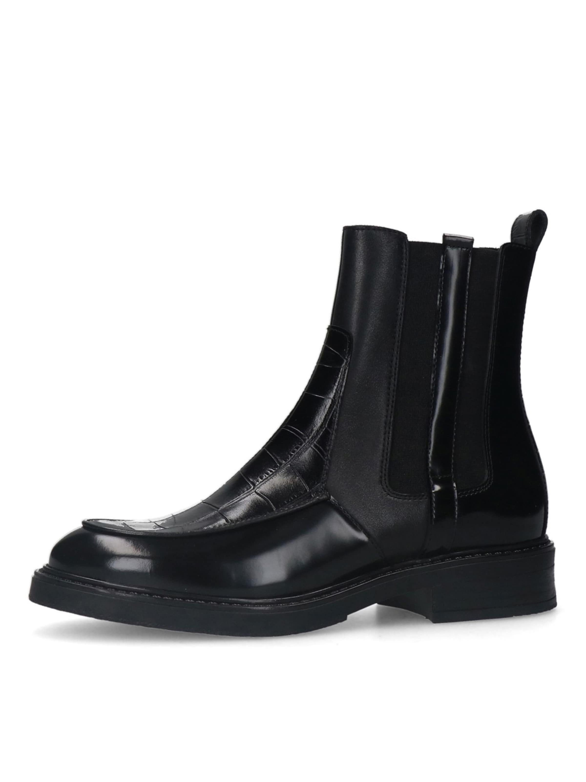 MANFIELD Chelsea boots in Zwart: voorkant