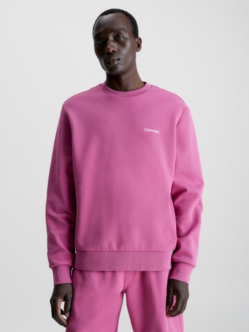Sweat-shirt Calvin Klein en rose : devant
