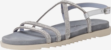 TAMARIS Sandalen met riem in Zilver: voorkant