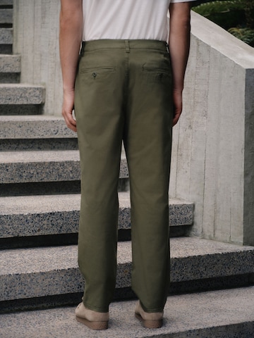 Next Regular Bandplooibroek in Groen