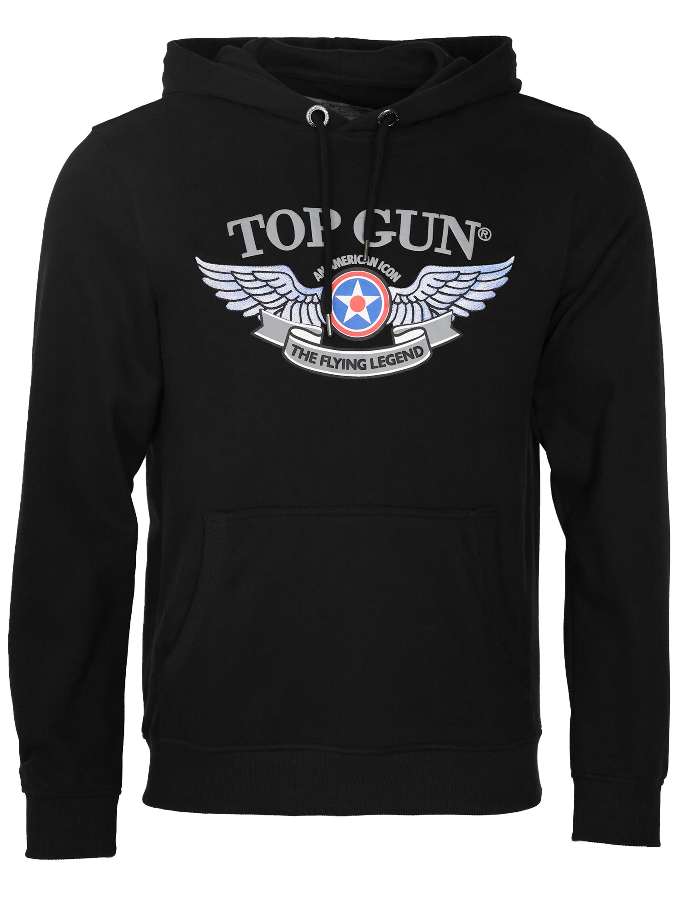 TOP GUN Sweatshirt in Zwart: voorkant