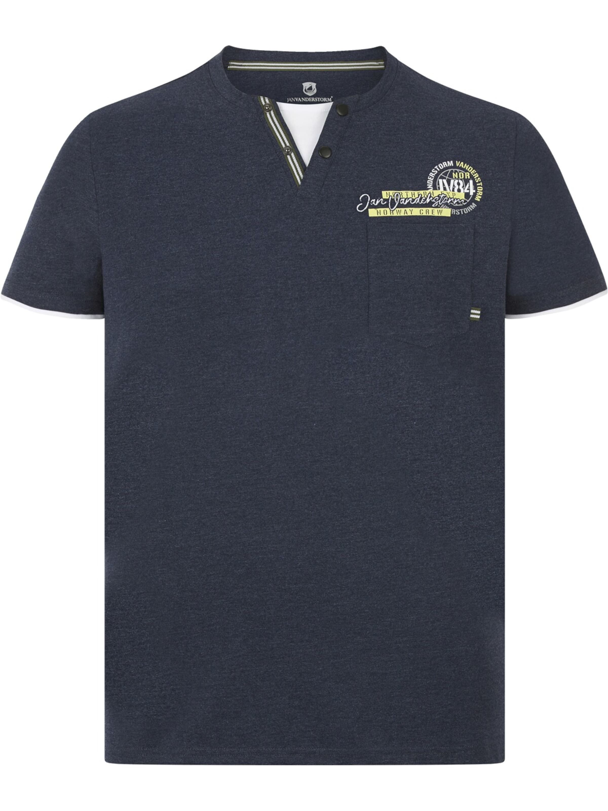 Jan Vanderstorm T-Shirt ' Pernarvik ' in Blau: Vorderseite