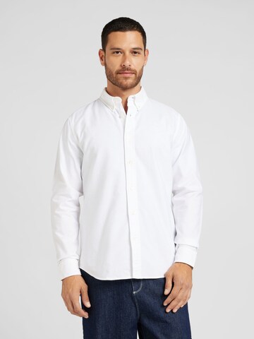 Coupe slim Chemise TIMBERLAND en blanc : devant