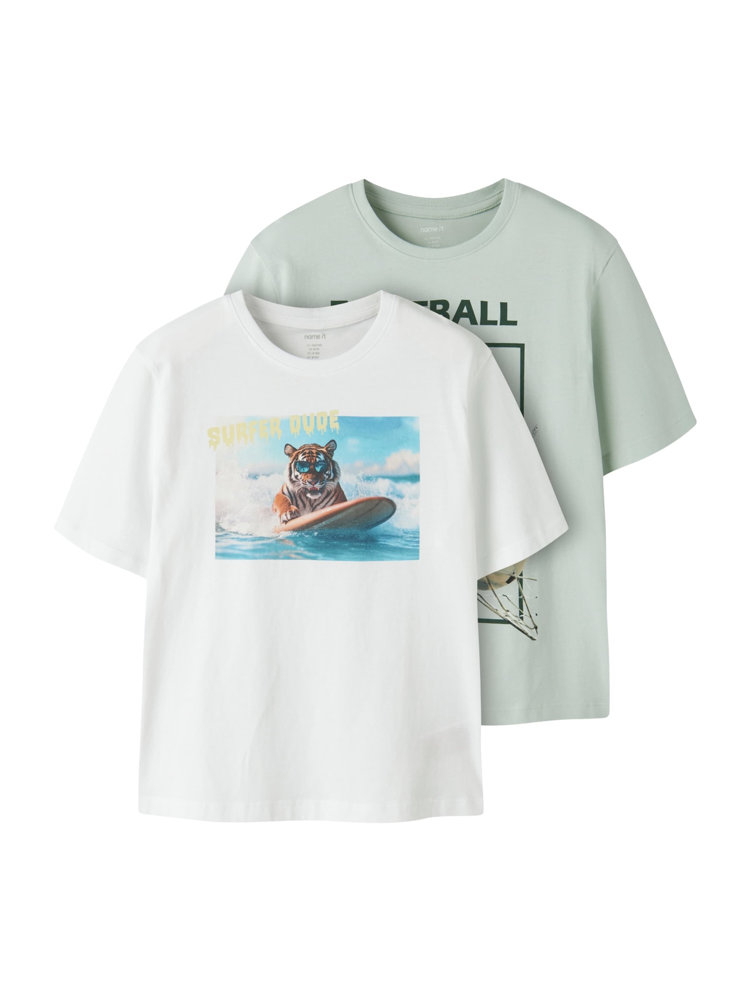 NAME IT Shirt 'NKMVOTO' in Green: front