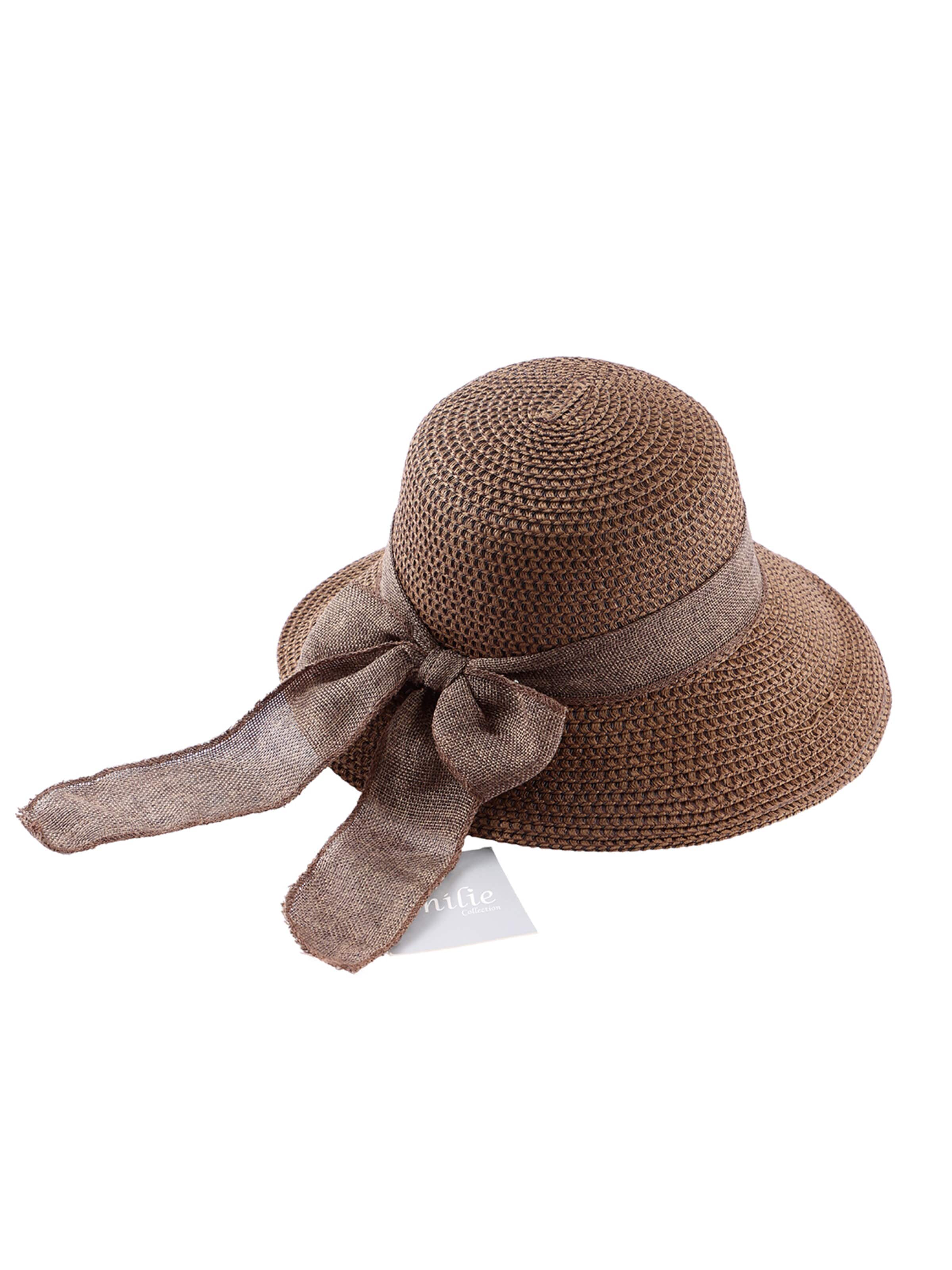 Emilie collection - Sombrero 'hat brown' en marrón: frente