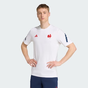 ADIDAS PERFORMANCE Functioneel shirt 'Frankreich Travel' in Wit: voorkant