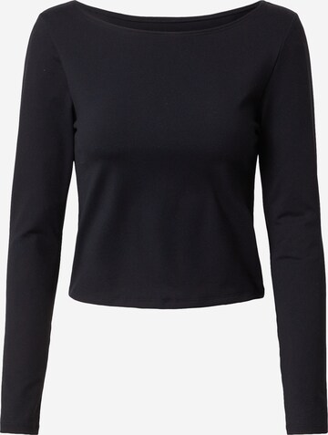 juoda Abercrombie & Fitch Marškinėliai: priekis