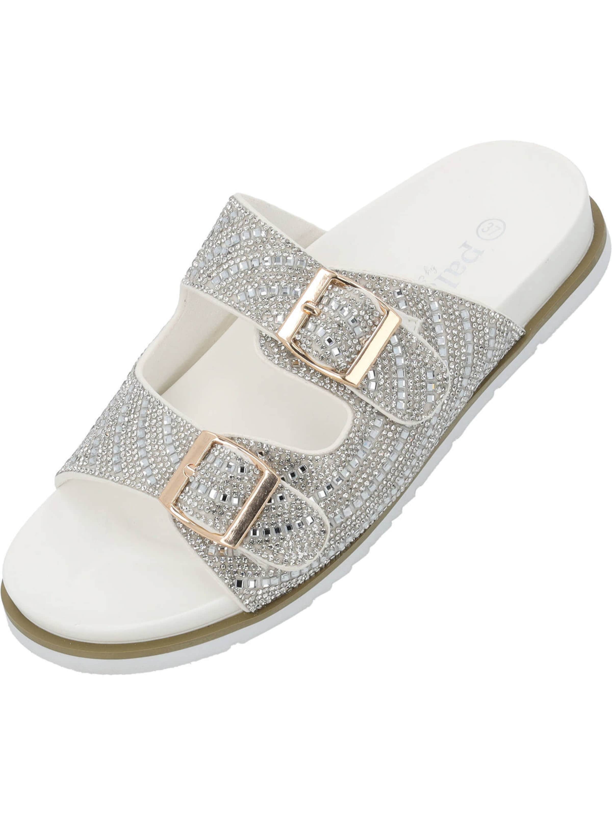 Palado by Sila Sahin Pantofle – stříbrná: přední strana