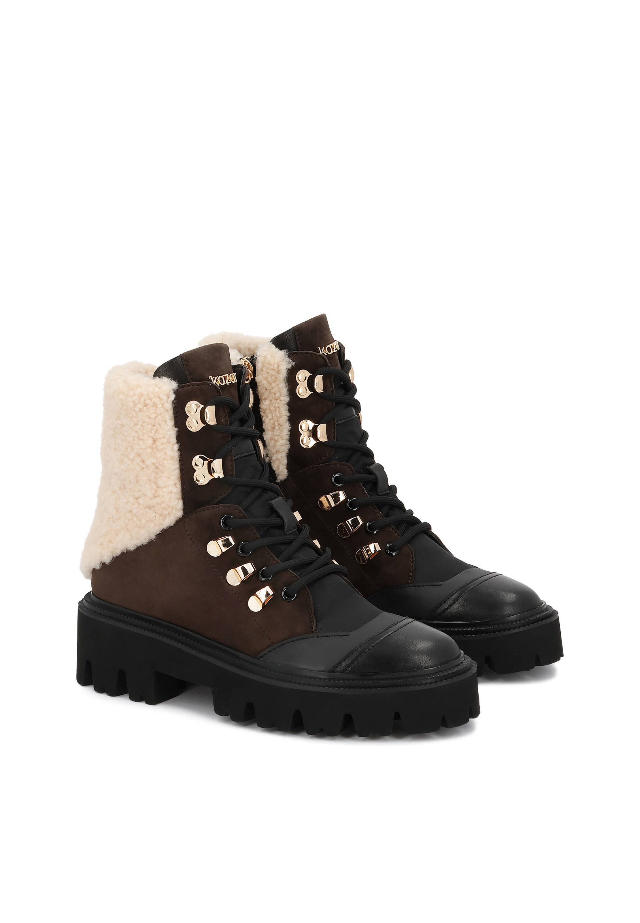 Stivaletto stringato di Kazar in marrone