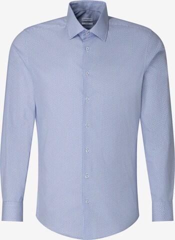 Coupe slim Chemise business SEIDENSTICKER en bleu : devant