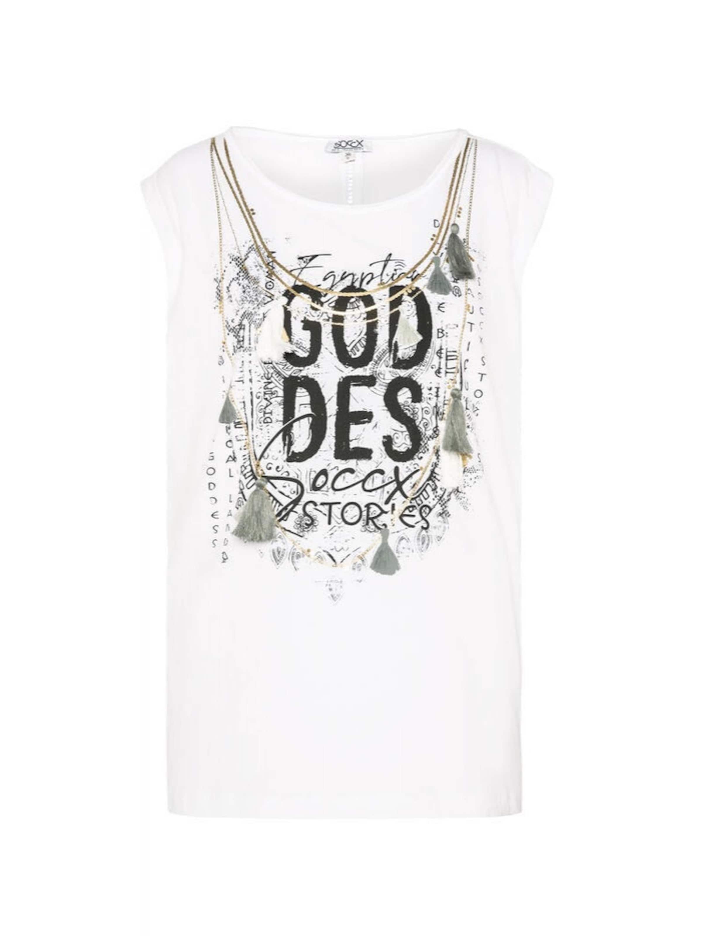 Soccx Shirt 'Egyptian Goddess' in Wit: voorkant