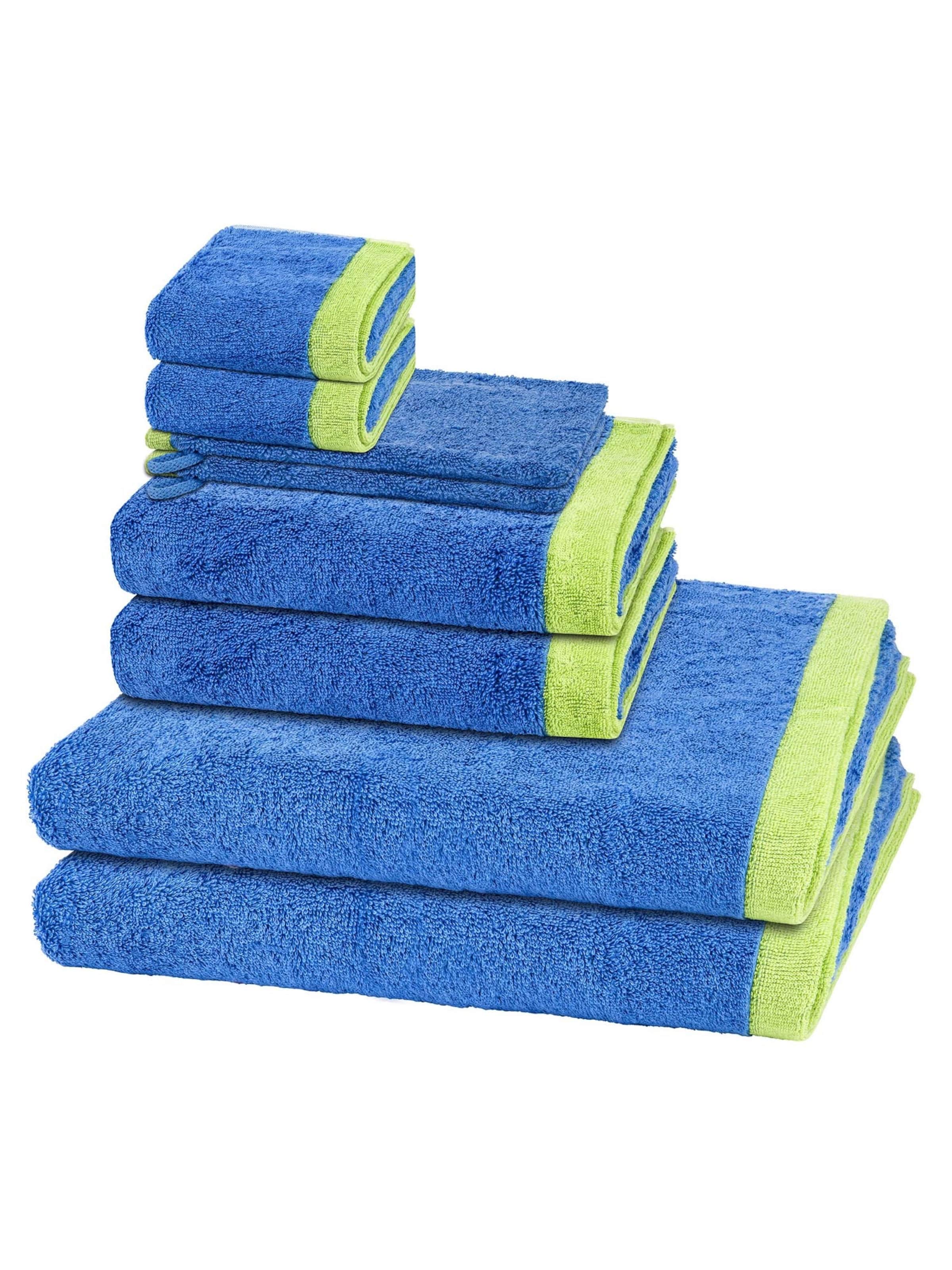 Cawö Towel 'Lifestyle Splash' in Blue: front