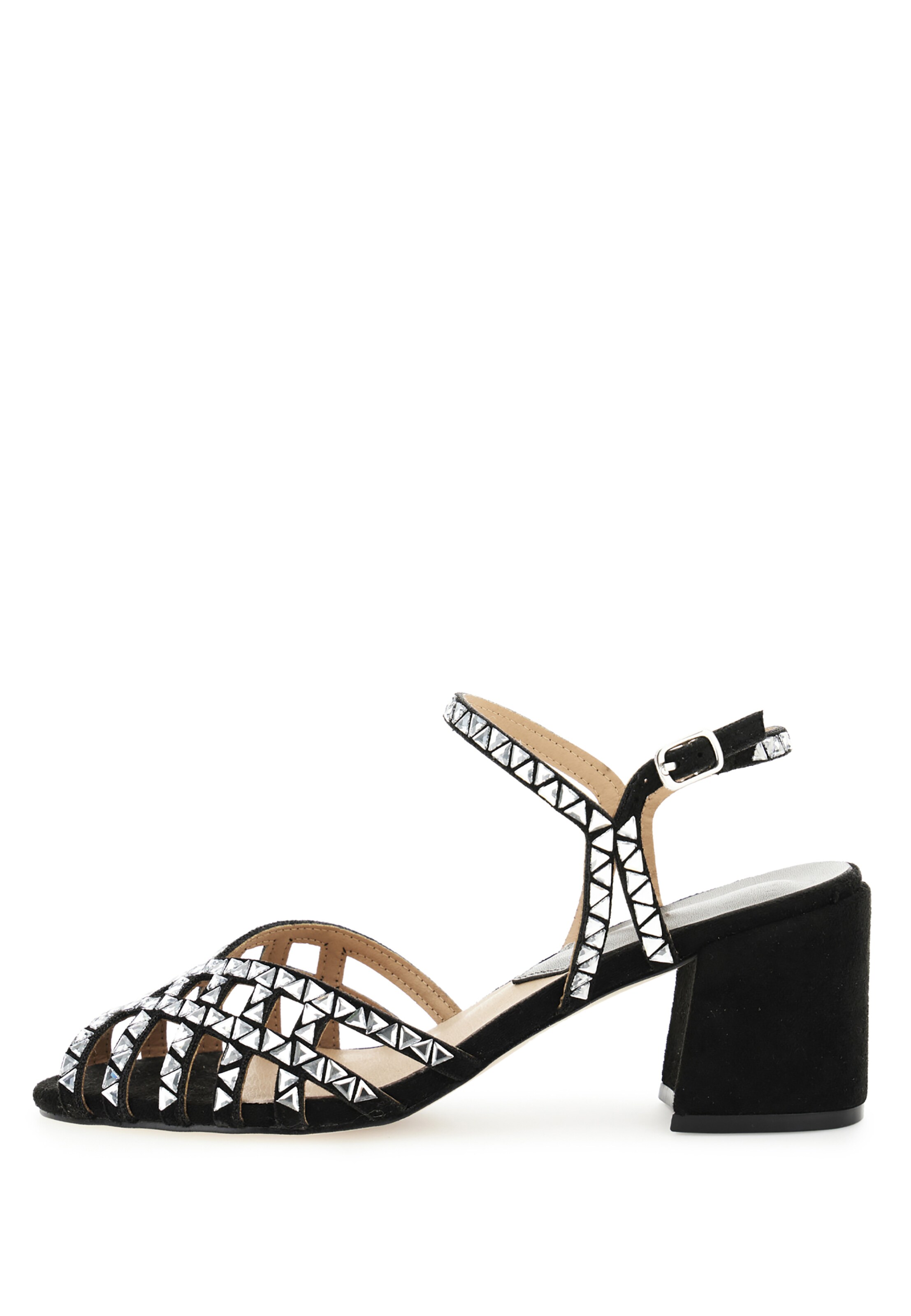 Sandalo di CAFè NOIR in nero: frontale