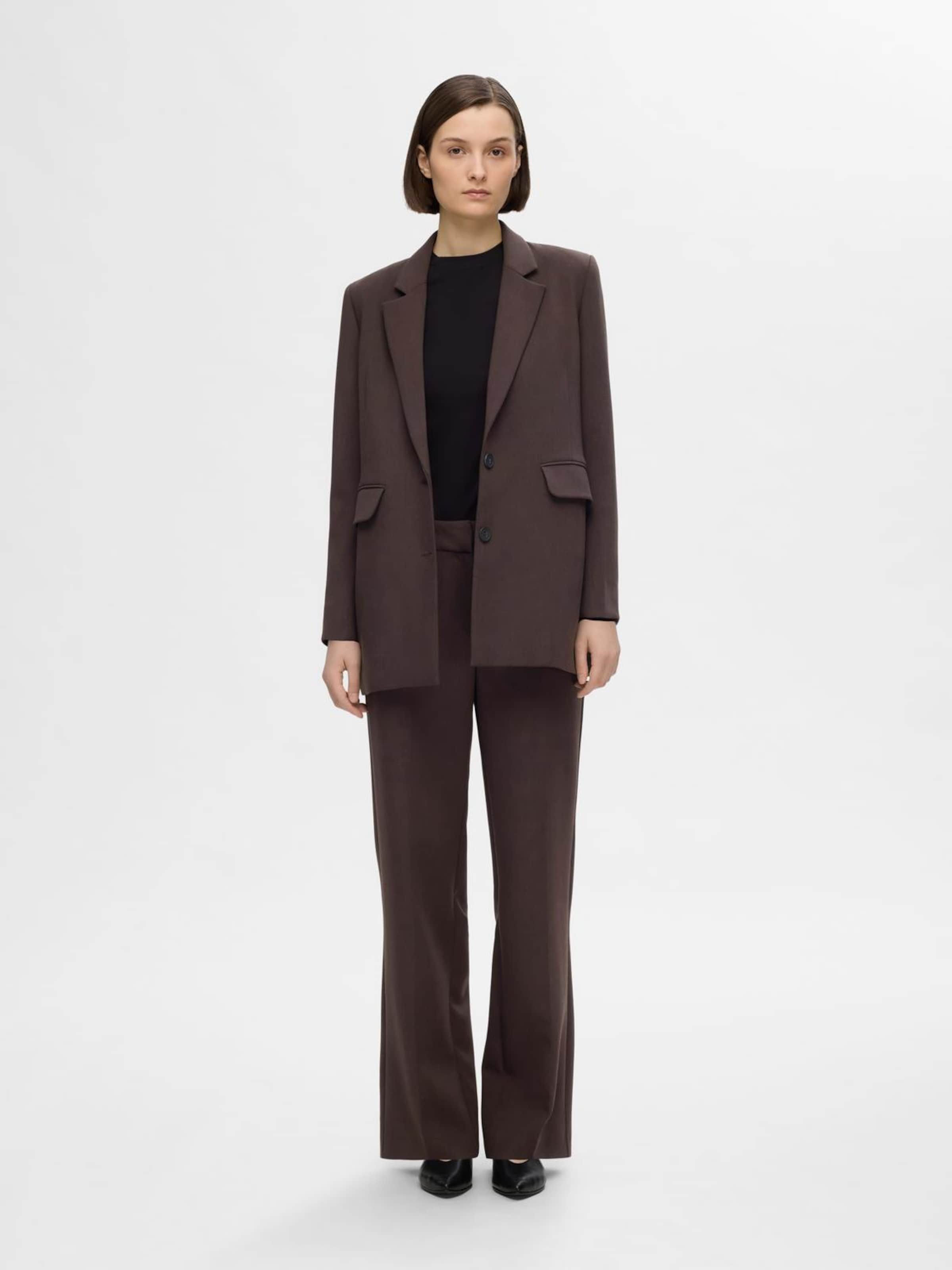 Blazer RITA SELECTED FEMME en Brun Fonce ABOUT YOU