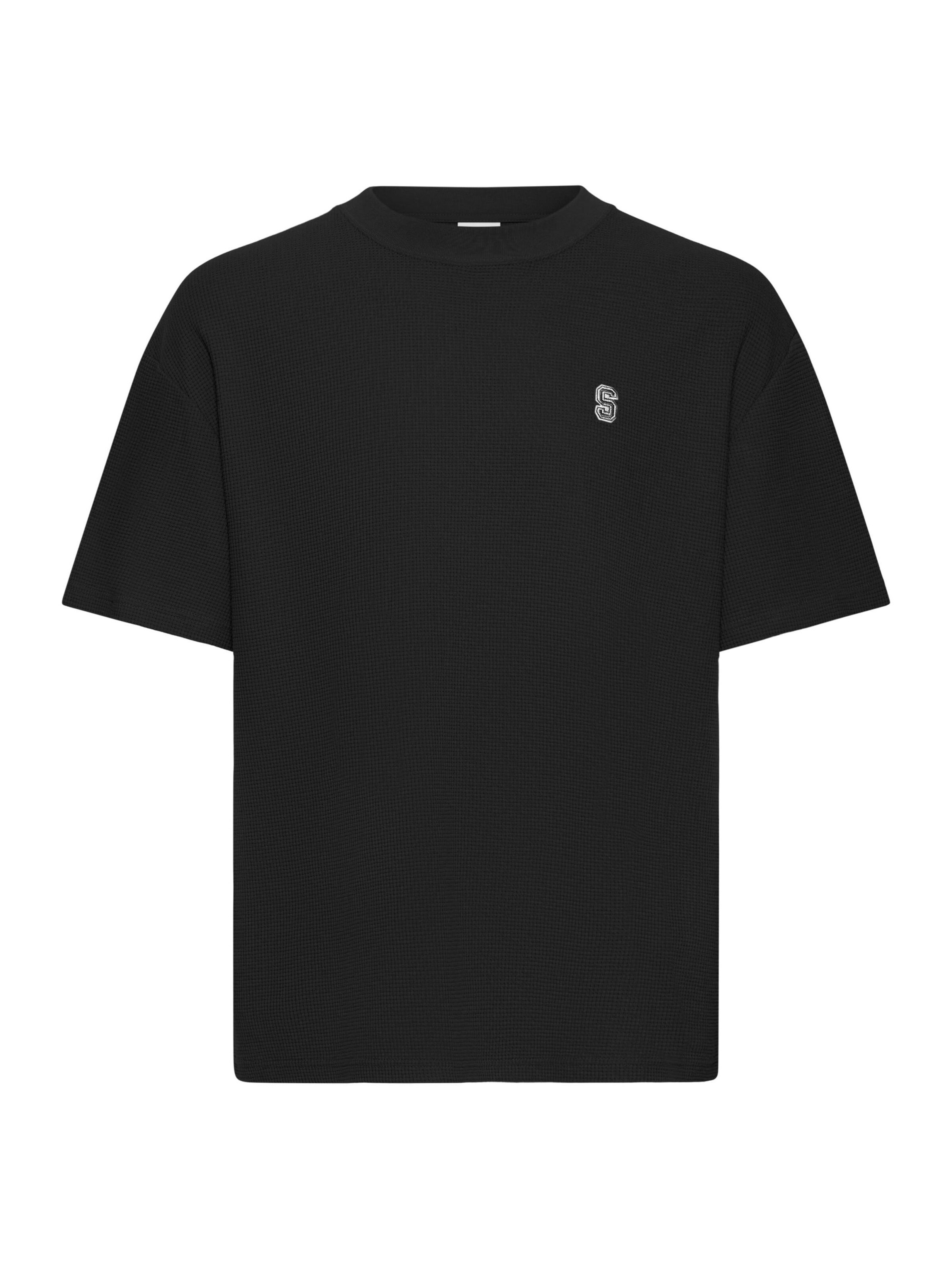 !Solid - Camisa ' SDRAUL ' em preto: frente