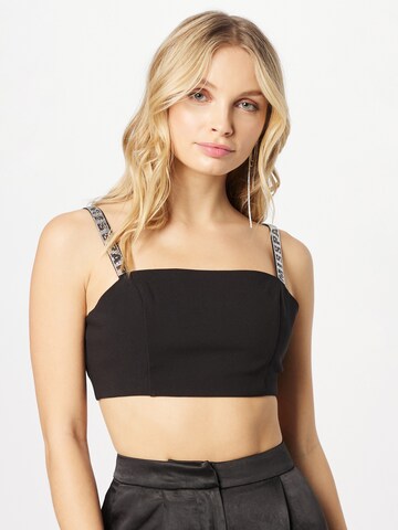 Misspap Top in Black: front