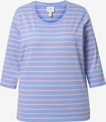 Ulla Popken Shirt in Blauw: voorkant