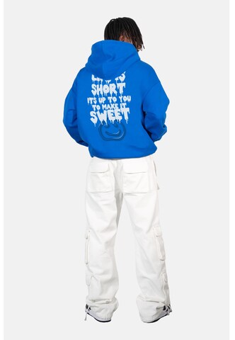 Sweat-shirt 'Life Is Short' Lost Youth en bleu