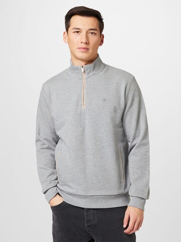 Hackett London Sweatshirt in Grijs: voorkant