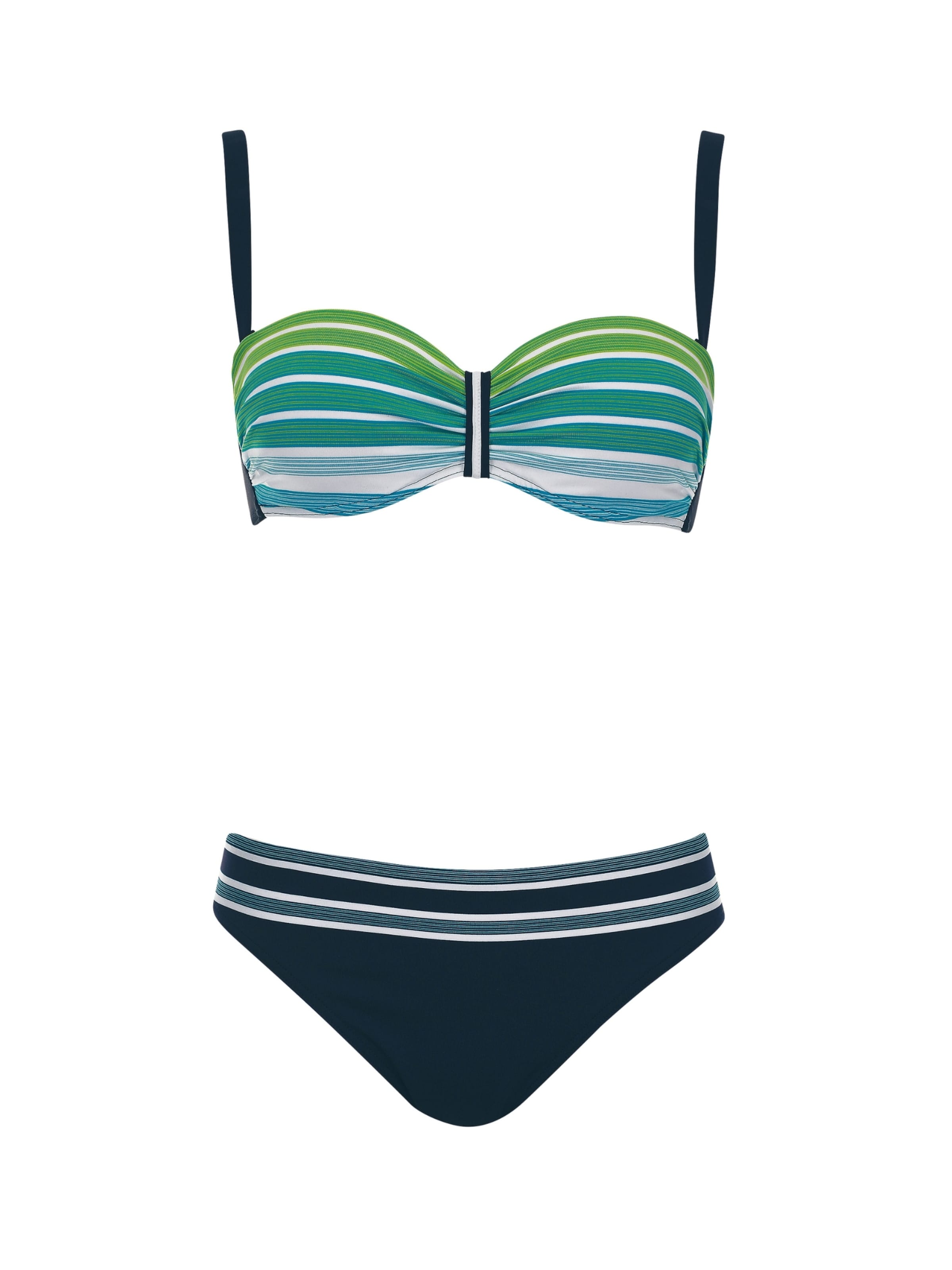 Bandeau Bikini SUNFLAIR en bleu : devant