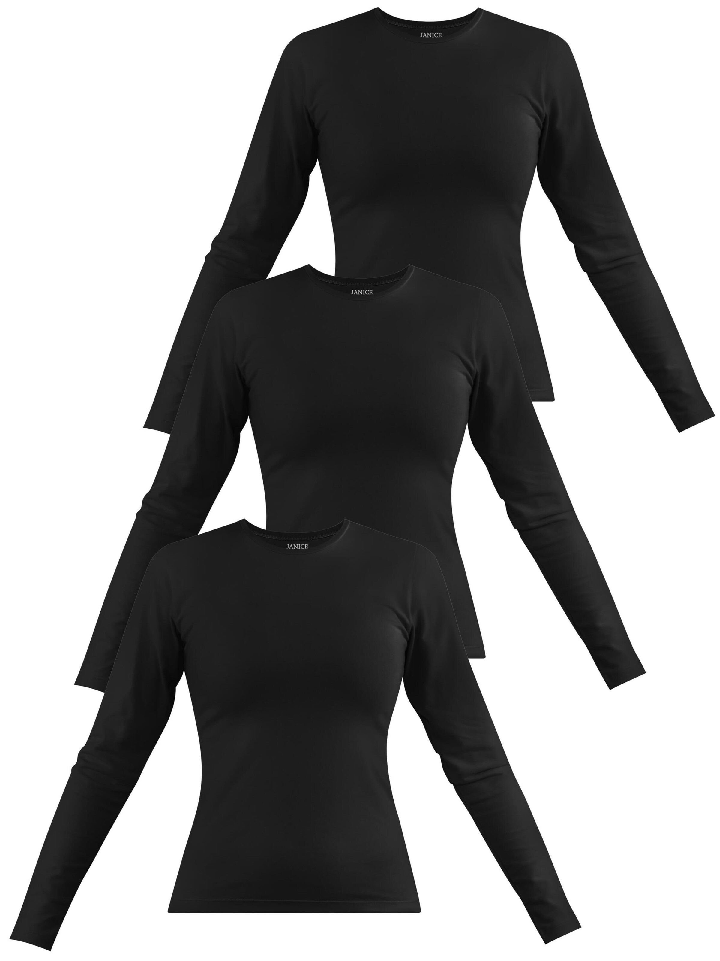 T-shirt 'Niska' Janice en noir : devant