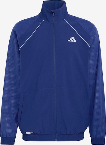 ADIDAS PERFORMANCE Træningsjakke 'TECH APP' i blå: forside