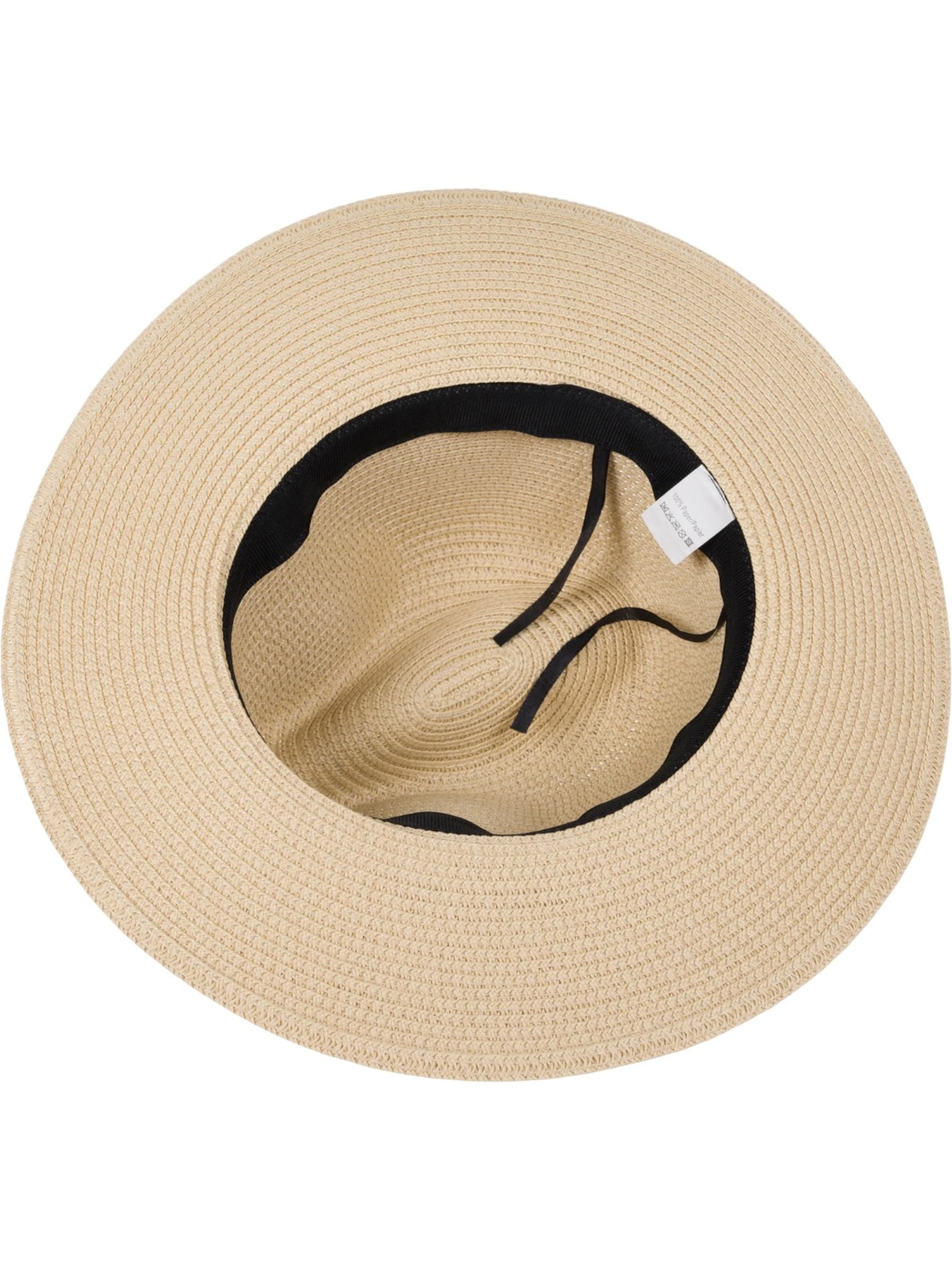 styleBREAKER Hat 'Panama Strohhut - Knautschhut' in Beige