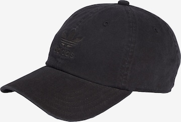 ADIDAS ORIGINALS Cap in Black: front