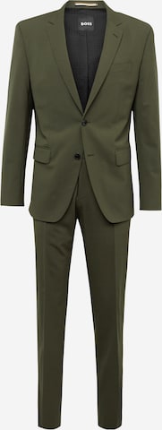 BOSS Regular Suit 'Huge' in Green: front