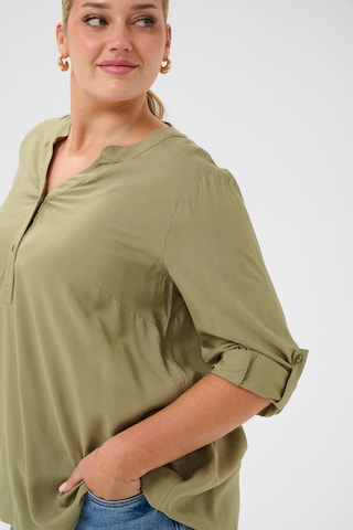 KAFFE CURVE Bluse 'KCSida' in Grün