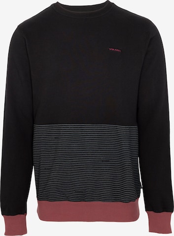 Volcom Sweatshirt 'FORZEE' in Black: front
