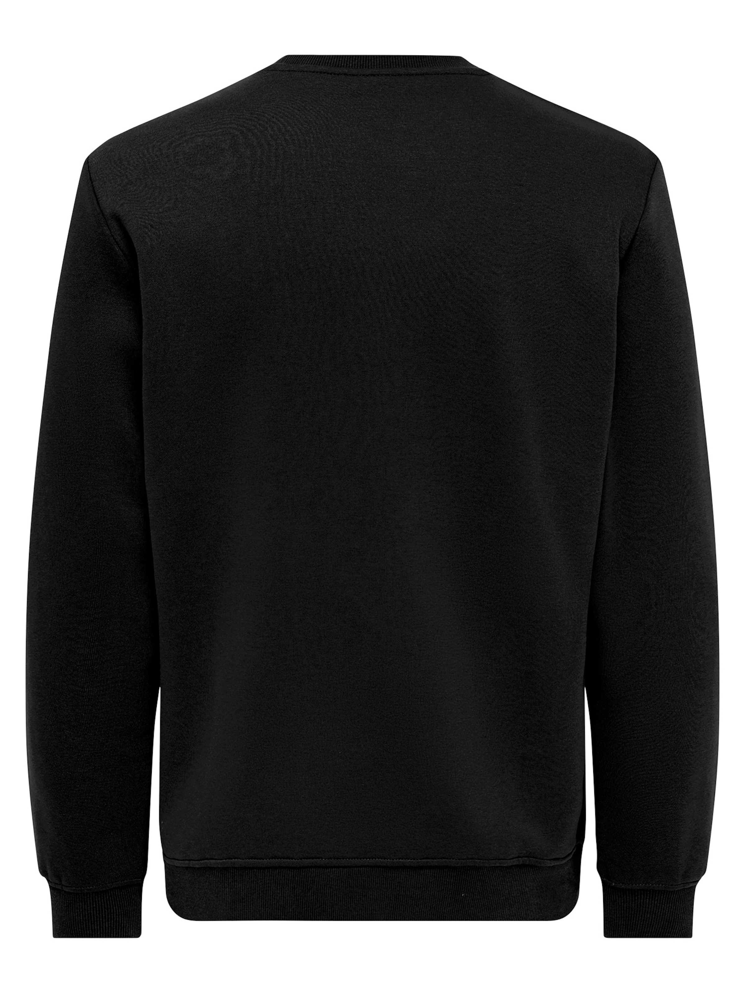Only & Sons Sweatshirt 'Connor' in Black