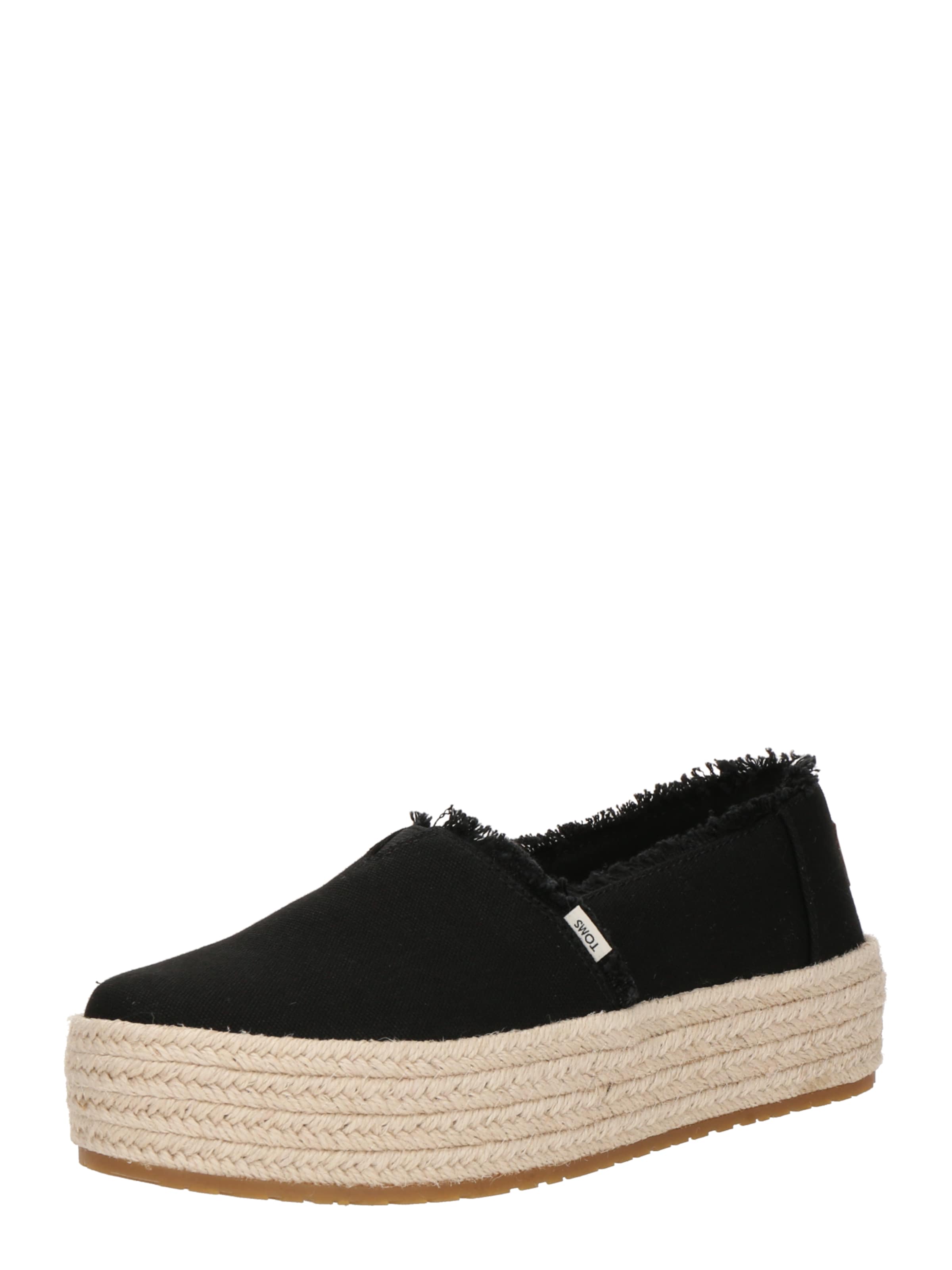 TOMS Instappers &#x27;Valencia&#x27; in Zwart: voorkant