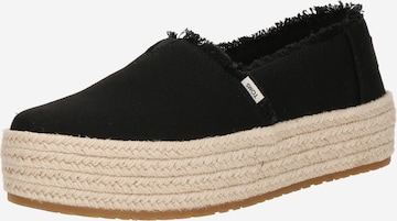 TOMS Loafer 'Valencia' värissä musta: etupuoli