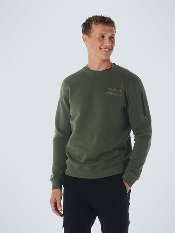 No Excess Sweatshirt in Groen: voorkant