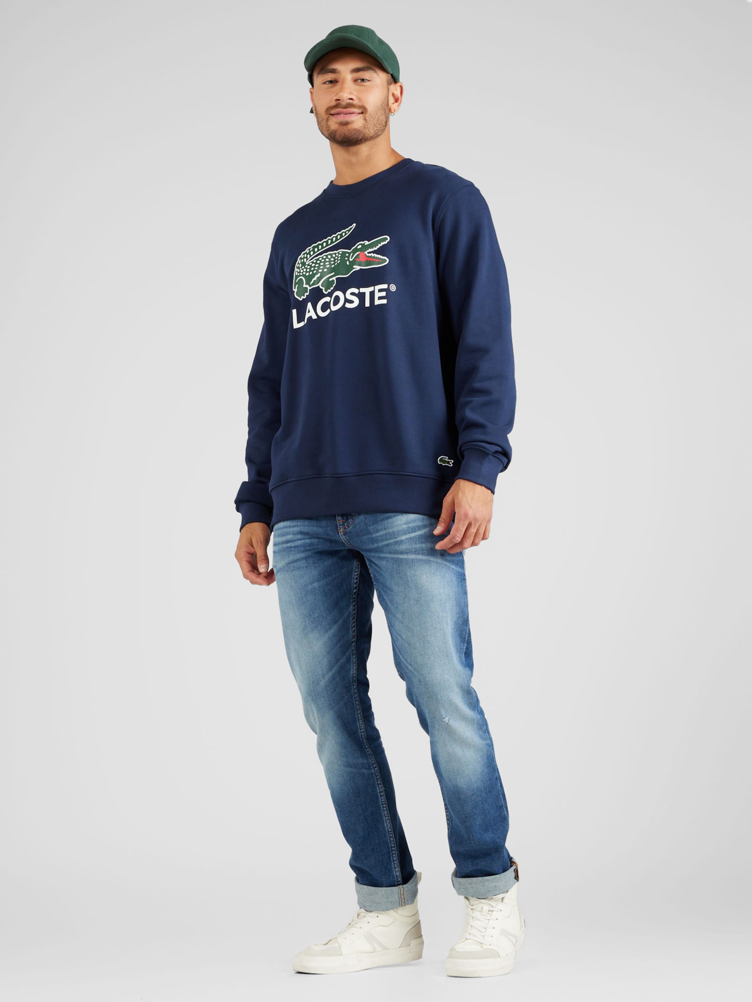 Sweat shirt LACOSTE en Bleu Marine ABOUT YOU