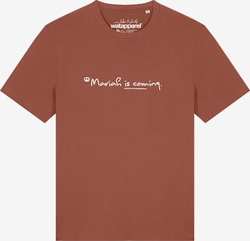 T-Shirt 'Mariah is coming' Watapparel en rouge : devant