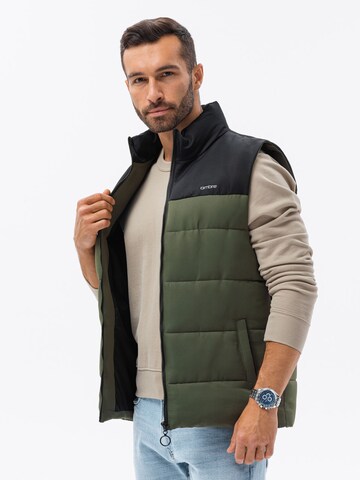 Ombre Vest 'V36' in Green: front