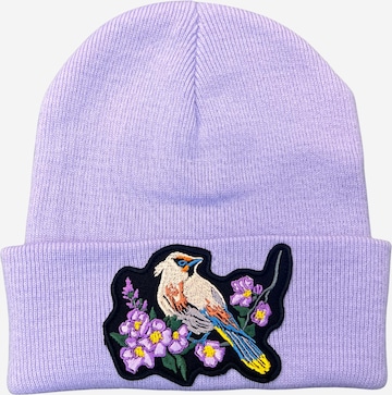 RADADA Hut 'Waxwing Bird' in Lila: Vorderseite