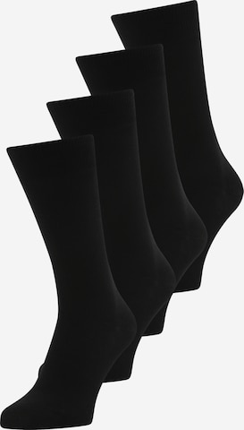 HUGO Red Socks in Black: front