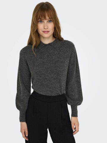 JDY Sweater 'Aubray' in Grey: front