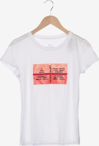 ARMANI EXCHANGE T-Shirt M in Weiß: predná strana
