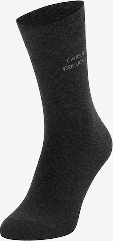 Carlo Colucci Socks 'Napoli' in Grey: front