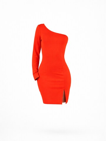 Petite Glam - Vestido 'Pablita' en rojo: frente
