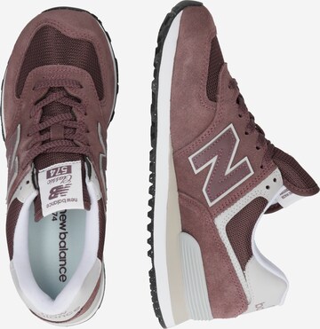 Baskets basses '574' new balance en rouge