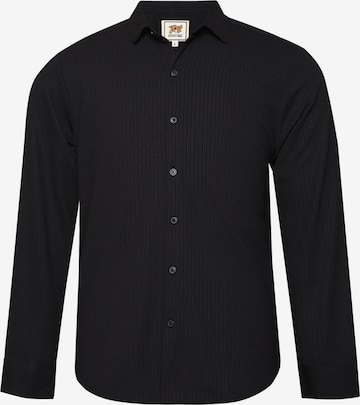 Campus SutraRegular Fit Košulja 'Tajuana' - crna boja: prednji dio