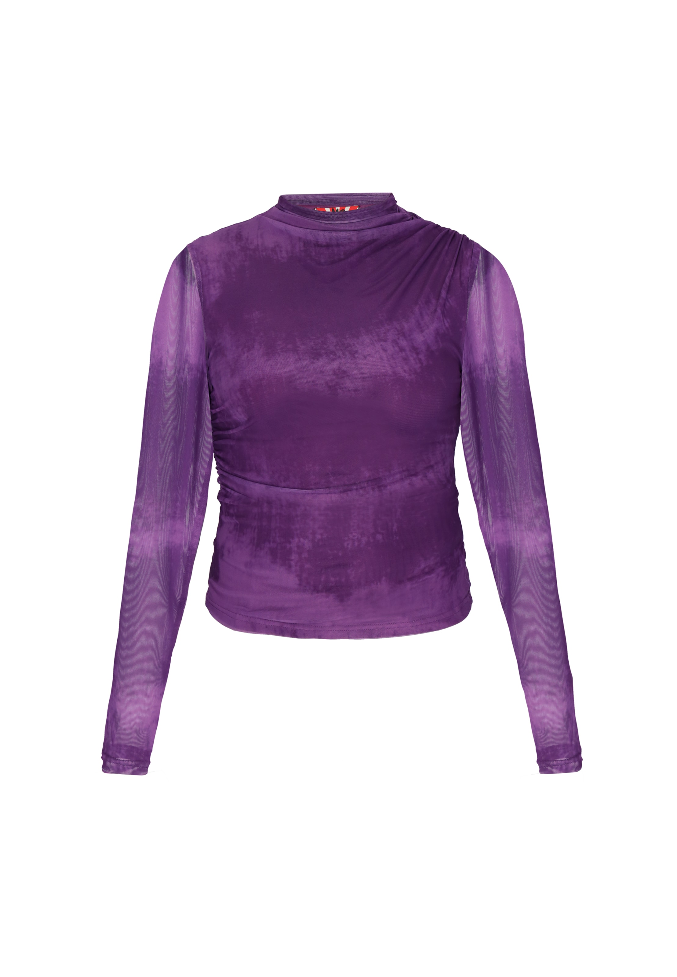 myMo ROCKS Bluse in Lila: Vorderseite