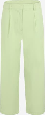 PIECES Voľný strih Plisované nohavice - Zelená: predná strana