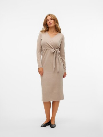 Abito in maglia 'MLFie' di MAMALICIOUS in beige